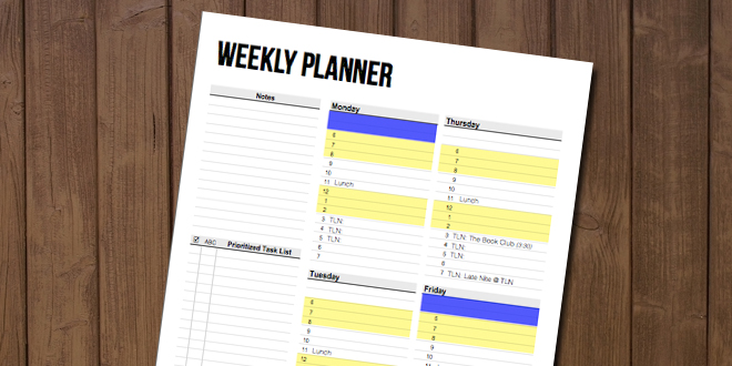 WeeklyPlanner